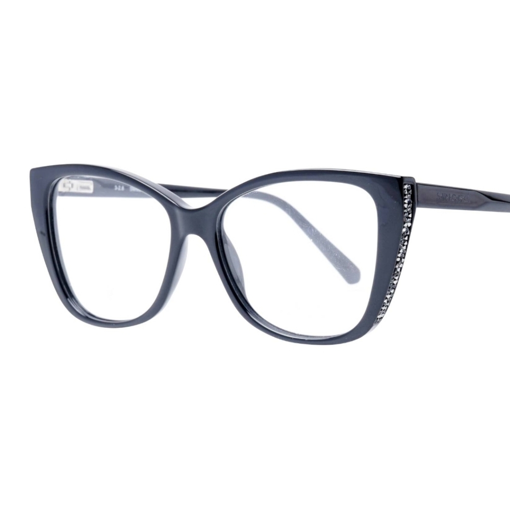 NWT SWAROVSKI Blue cat-eye eyeglass frames 53/15/140